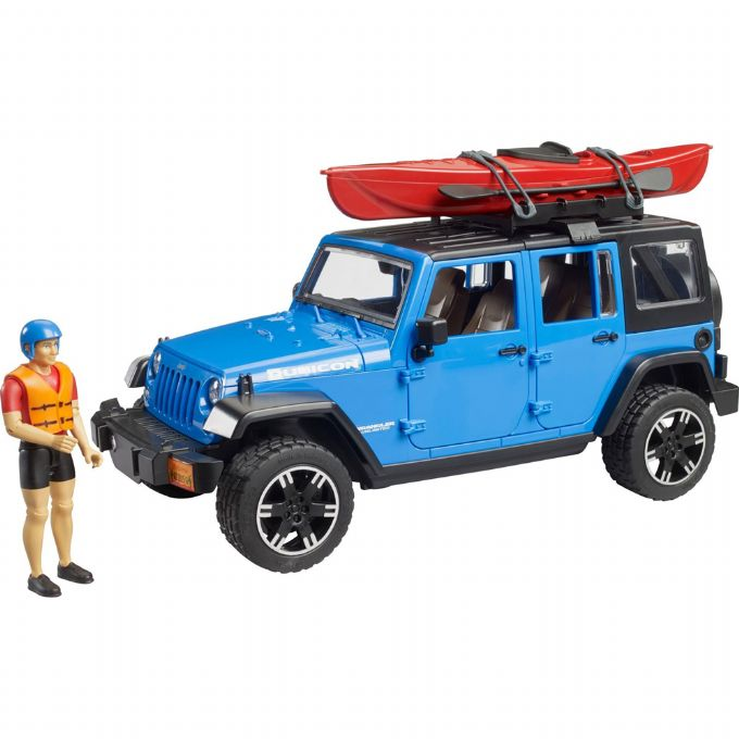 Jeep Wrangler Rubicon Unlimited ja Kayak (Bruder 2529)