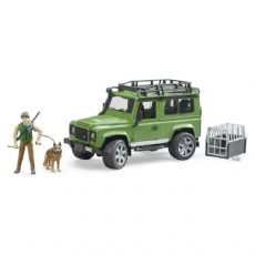 Land Rover with ranger and dog