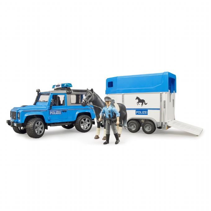 Police Land Rover with horse trailer version 1
