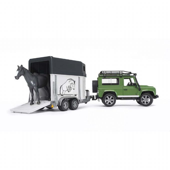 Billede af Land Rover med hestetrailer