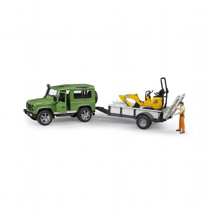 Land Rover Defender with trailer and mini version 2