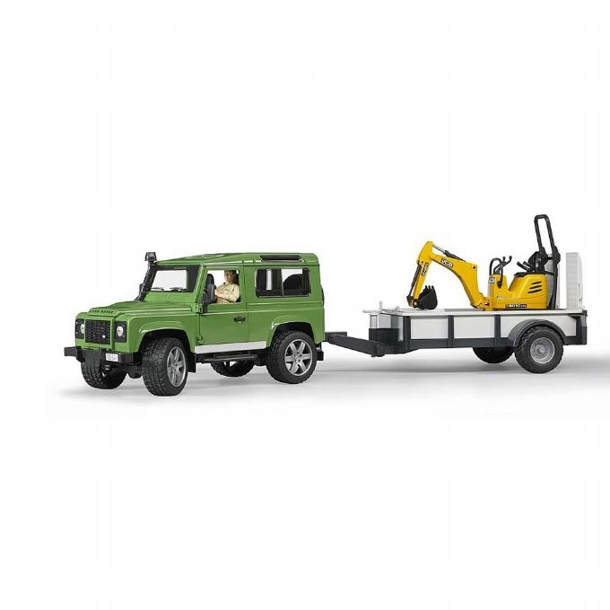 Land Rover Defender with trailer and mini version 3