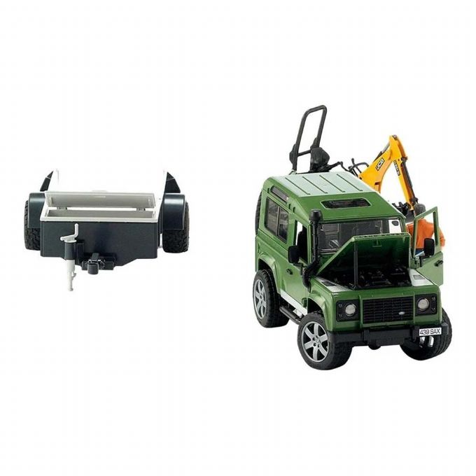 Land Rover Defender with trailer and mini version 5