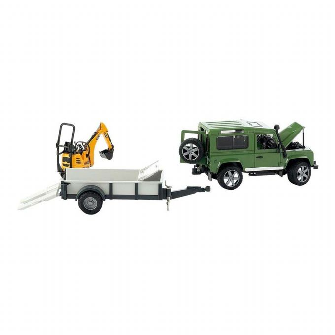Land Rover Defender with trailer and mini version 6