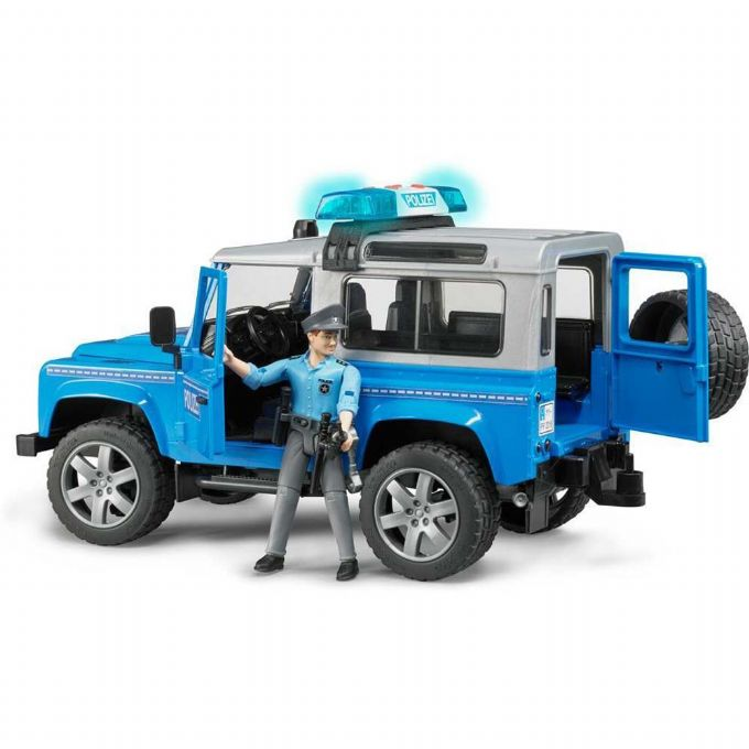 Defender Land Rover Police car with figure version 4