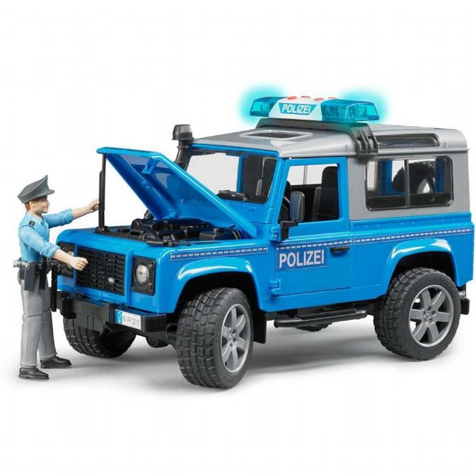 Defender Land Rover Politibil med figur version 5