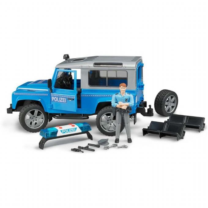Defender Land Rover Polisbil med figur version 6
