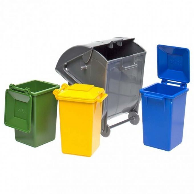 Garbage can set (3 small, 1 large) version 3