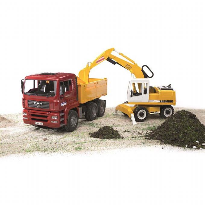MAN TGA Construction truck and Excavator version 3