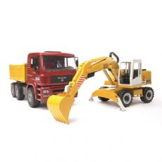 MAN TGA Truck and Liebherr Excavator