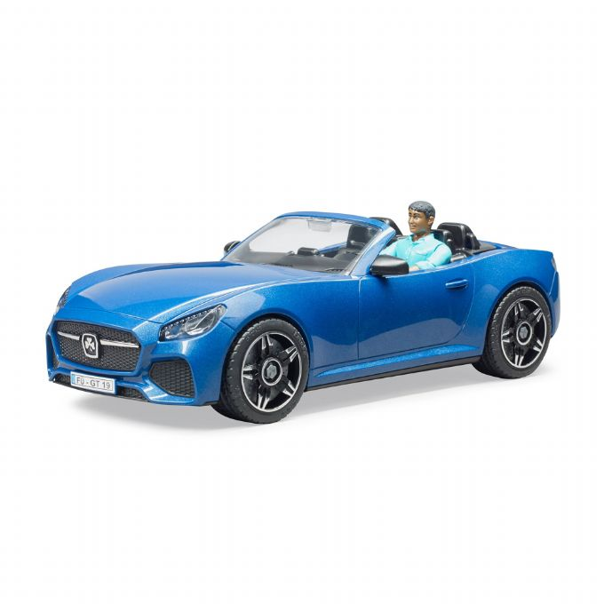 Roadster with driver, blue version 2