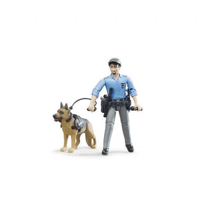Policeman with police dog version 3