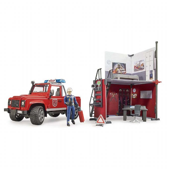 Fire station with Land Rover Defender version 2