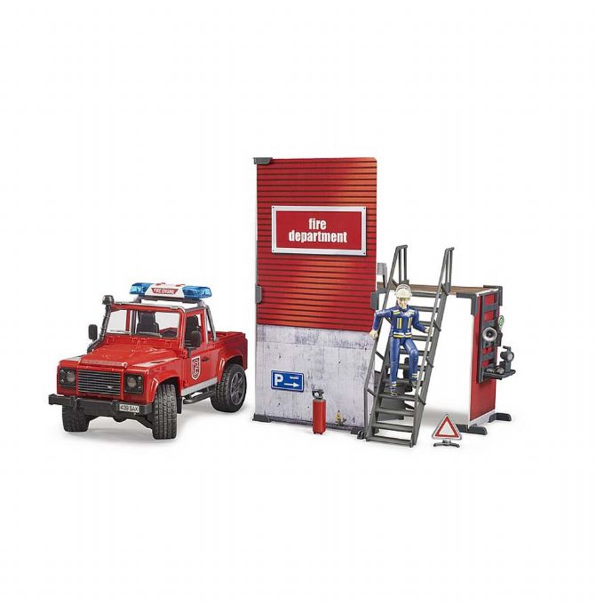 Fire station with Land Rover Defender version 4
