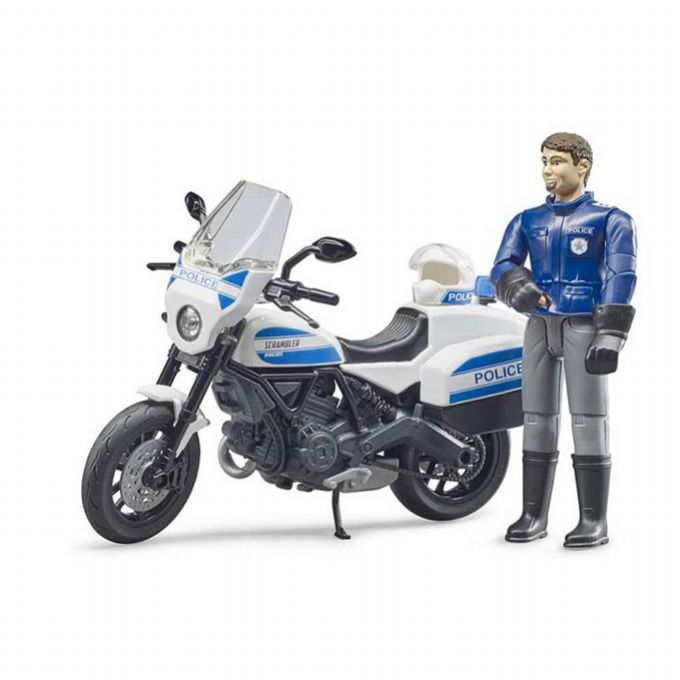 Politi motorcykel med politimand version 3