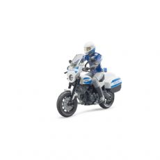 Police motorcycle with policeman