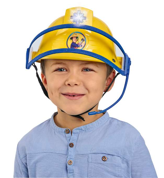 Brandmand Sam hjelm med sirene og lys version 3