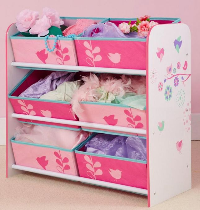 Flowers and Butterflies 6 bin storage unit by HelloHome version 5