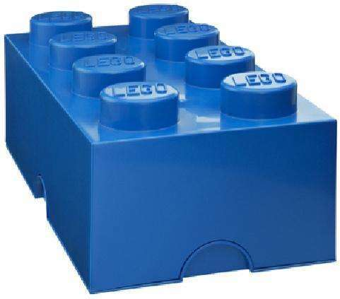 Lego Baustein zur Aufbewahrung blau version 1