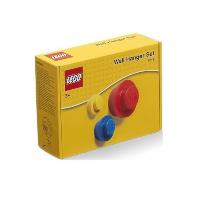LEGO Hooks 3 pcs red, blue and yellow version 2