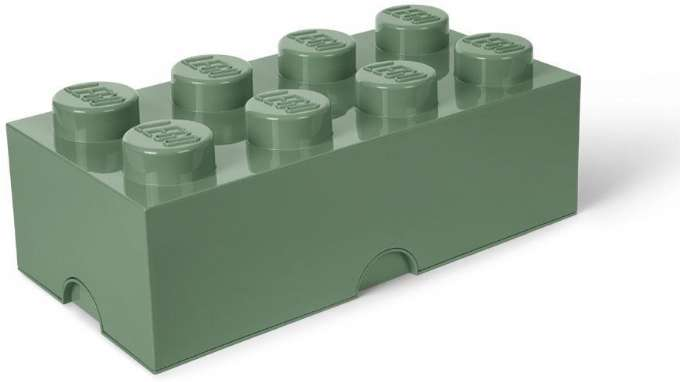 LEGO storage 8 knobs sand-green version 1