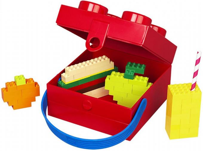 LEGO Lunchbox mit Griff Rot version 3