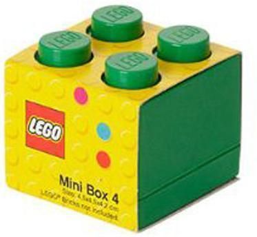 Topmøde Kirkegård humane LEGO Klods Mini Box Mørkegrøn - LEGO Opbevaring med 4 knopper 401147 Shop -  Eurotoys.dk