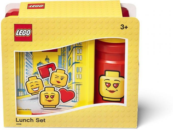 LEGO-lounaslaatikko ja juomapullo ikoninen tytt version 2