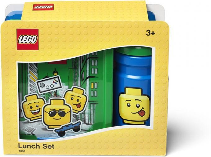 LEGO-lounaslaatikko ja juomatlkki Ikoninen poika version 2