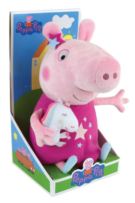 Gurli Pig teddy bear with unicorn 30cm version 2