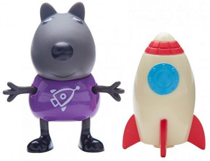 Gurli Pig figurine with rocket version 1