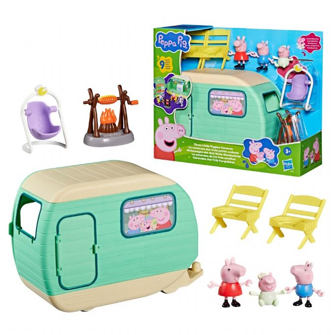 Gurli Gris Tre sm� grise campingvogn version 1