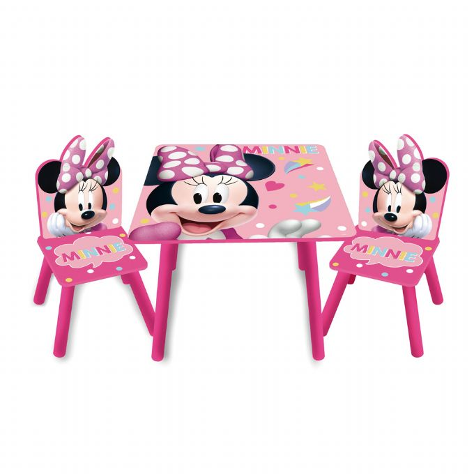 Minnie Mouse Bord og to stole version 1