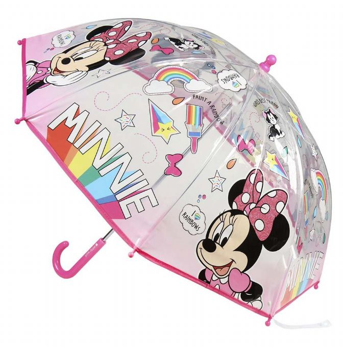 Minnie Mouse regnbueparaply version 1
