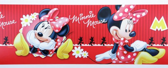 Minnie Mouse tapetborter 15 cm version 1