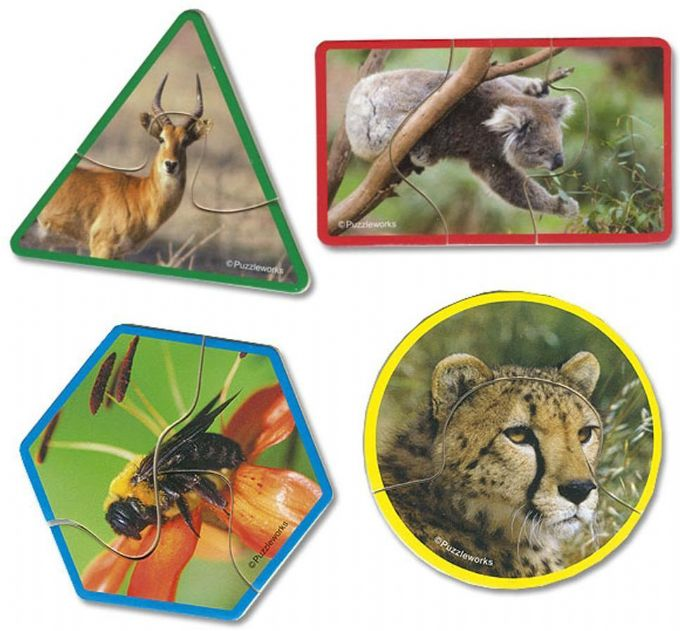 Animal puzzle with shapes version 2