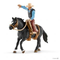 Saddle bronc riding mit Cowboy