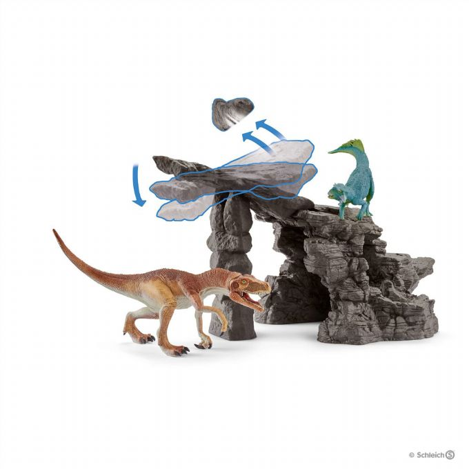 Dino-sett med hule version 5