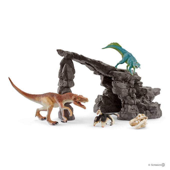 Dinosauriesats med grotta version 1