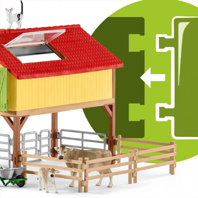 Bauernhaus mit Stall und Tiere version 13