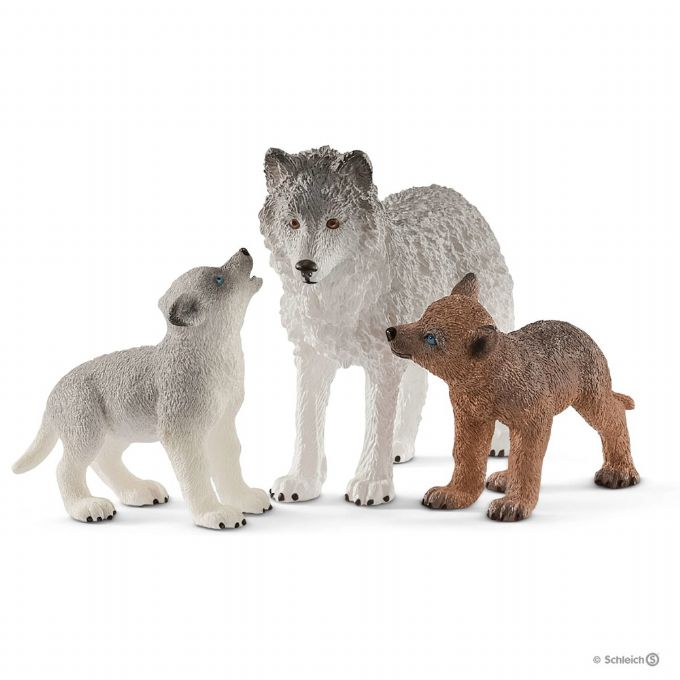 Mother wolf with cubs version 1
