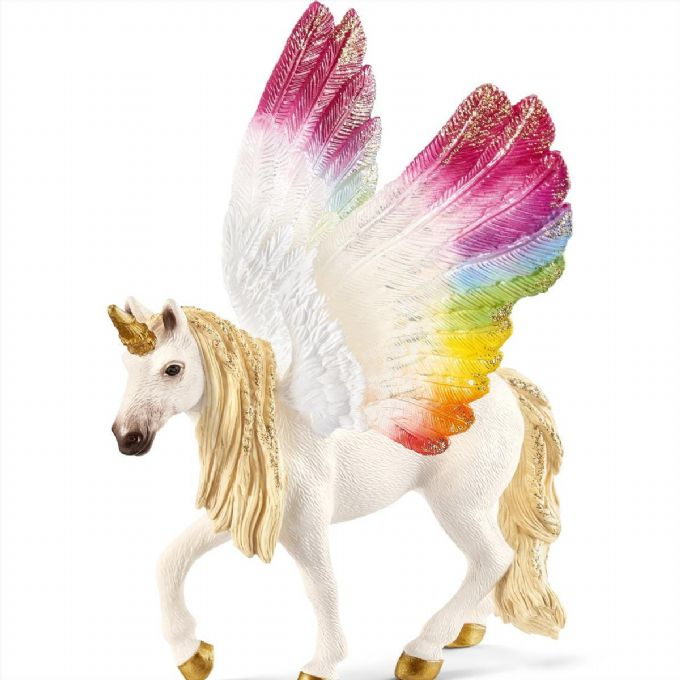 Rainbow unicorn with wings version 2