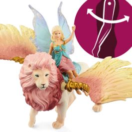 Fairy in Flight on Winged Lion version 9