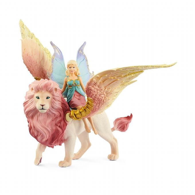 Fairy in Flight on Winged Lion version 1