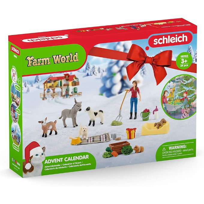 Schleichin joulukalenteri Farm World 2023 version 2