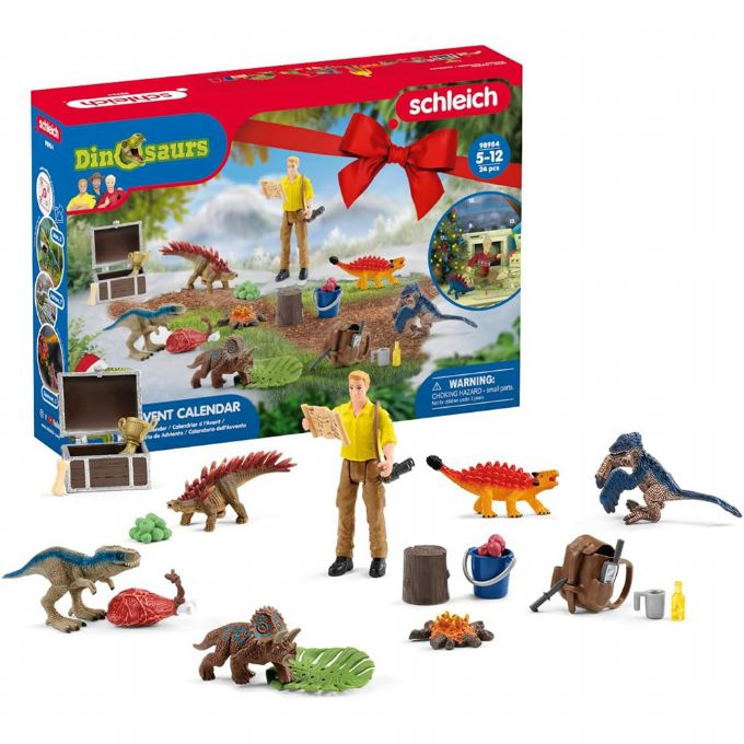 Schleichin joulukalenteri Dinosaurs 2023 version 1