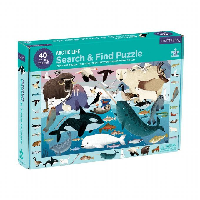 Arktisches Tierpuzzle - 64 Tei version 1