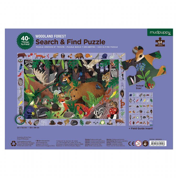 Search and find puzzle - Forest animals 64brk version 4