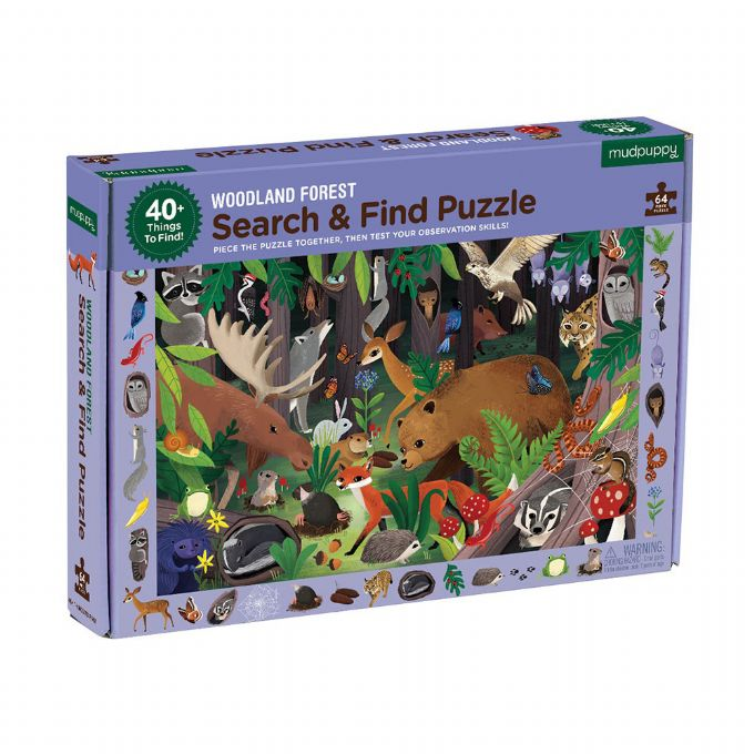 Search and find puzzle - Forest animals 64brk version 1