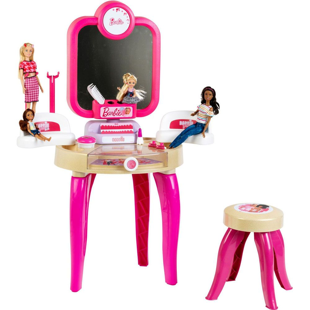 Barbie - Kauneussalonki Theo Klein Kauneuspöytä jakkaralla 5721